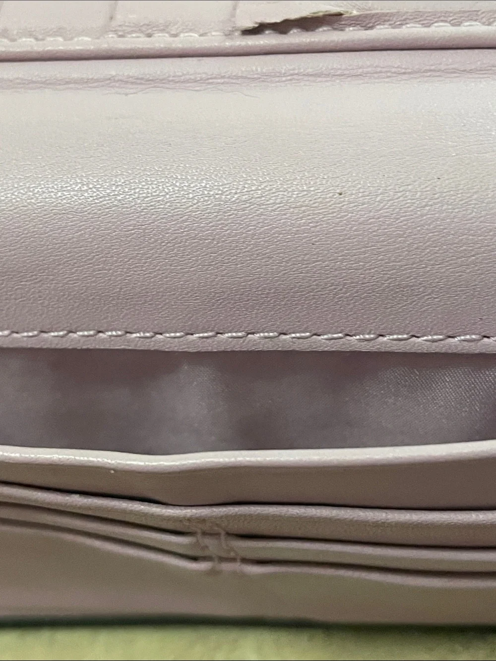 Coach Black Leather Wallet with Contrast Stitching